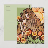 Summer Earth Goddess Postkarte (Vorne/Hinten)