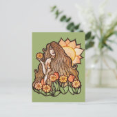 Summer Earth Goddess Postkarte (Stehend Vorderseite)
