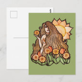 Summer Earth Goddess Postkarte (Vorne/Hinten)