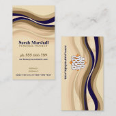 Summer Earth Hills mit Logo-Visitenkarte Visitenkarte (Vorne/Hinten)