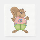 Summer Eichhörnchen Serviette (Vorderseite)