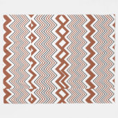 Summer Elegante Colorful Zigzag Fleecedecke (Vorderseite (Horizontal))