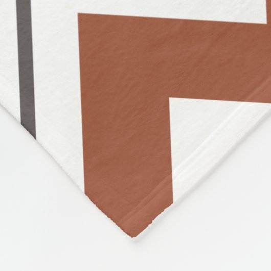 Summer Elegante Colorful Zigzag Fleecedecke (Ecke)