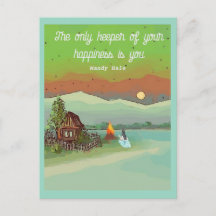 SUMMER ENERGIE mit Hütten sonnenblauen Himmel und