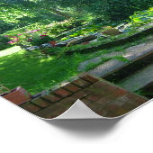 Summer English Garden Print Poster (Ecke)