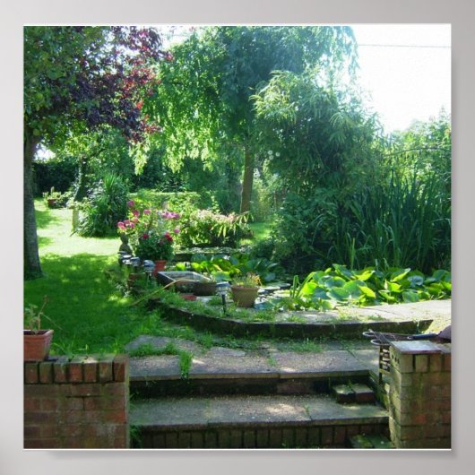 Summer English Garden Print Poster (Vorne)