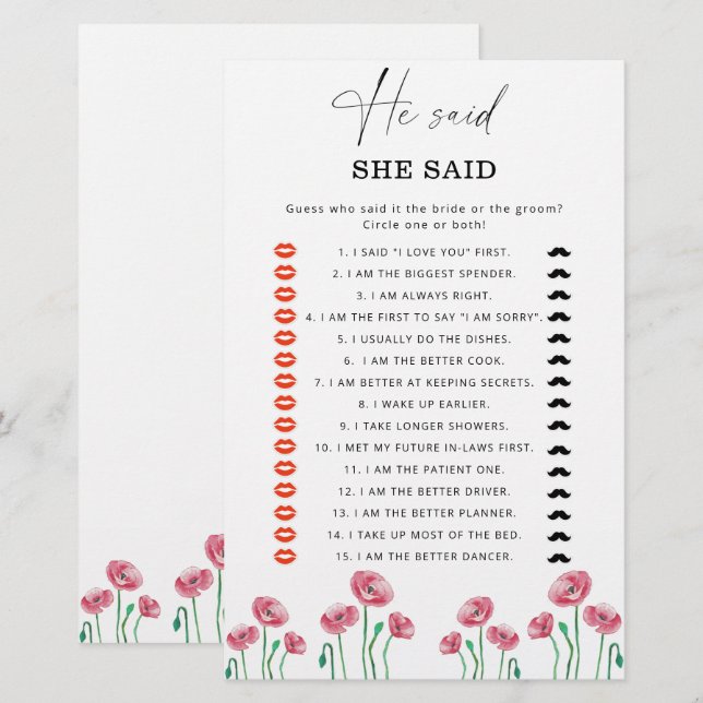 Summer Er sagte, sie sagte, Brautparty (Vorne/Hinten)