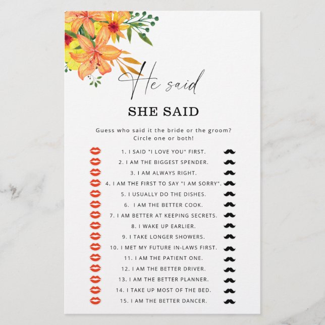 Summer Er sagte, sie sagte, Brautparty (Vorderseite)