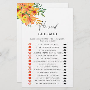 Summer Er sagte, sie sagte, Brautparty