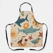 Summer Escape All-Over Print Apron Gift Schürze (Vorderseite)