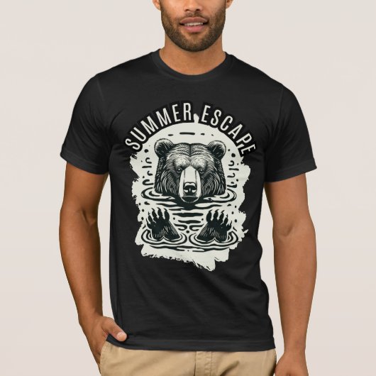 Summer Escape - Tauchen in die Natur T-Shirt (Vorderseite)