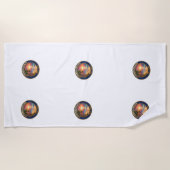Summer Escape Tropical Beach Sunset Bath Towel Strandtuch (Vorderseite)