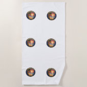 Summer Escape Tropical Beach Sunset Bath Towel Strandtuch (Vorderseite)