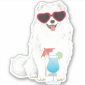 Summer Eskie Vinyl Sticker (Vorderseite)