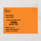 Summer Ethnic 16. Geburtstag Save the Date Ankündigungspostkarte (Rückseite)