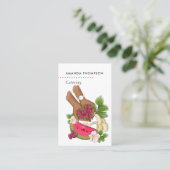 Summer Event Planer Catering Visitenkarte (Stehend Vorderseite)