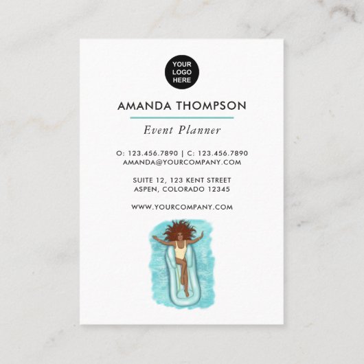 Summer Event Planer Visitenkarte (Rückseite)