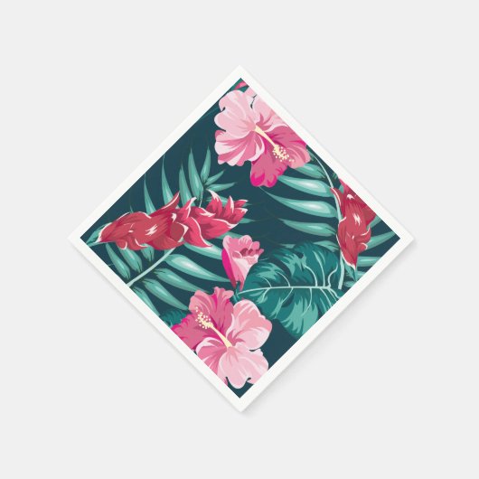 Summer Exotic Blume Design Serviette (Ecke)