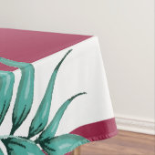 Summer Exotic Blume gestreift Burgund Tischdecke (Beispiel)