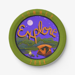 Summer Exploration Outdoor ist das Beste Picnic Pappteller