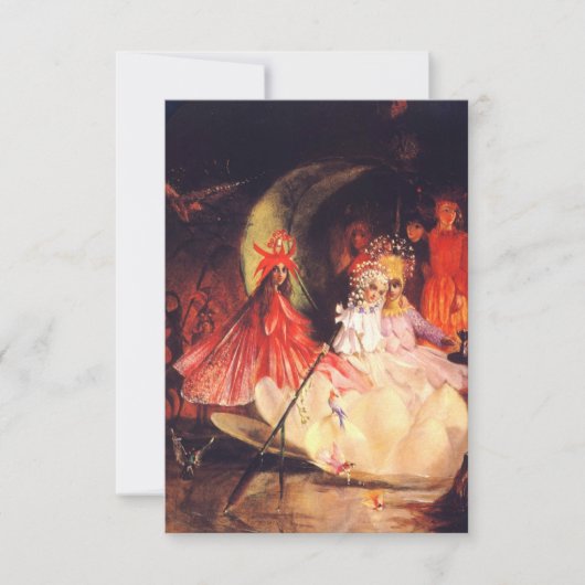 Summer Fairies RSVP Karte (Vorderseite)