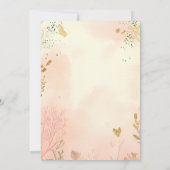 Summer Fairy Tale Enchanted Forest  Quinceañera  Einladung (Rückseite)