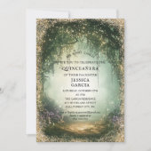 Summer Fairy Tale Enchanted Forest  Quinceañera  Einladung (Vorderseite)