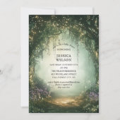 Summer Fairy Tale verzauberte Forest Baby Dusche Einladung (Vorderseite)