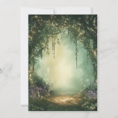 Summer Fairy Tale verzauberte Forest Baby Dusche Einladung (Rückseite)