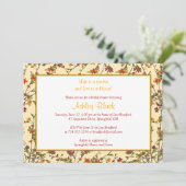 Summer Fall Garden Blumendusche Einladung (Stehend Vorderseite)