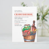 Summer Family Crawfish Boil Celebration Einladung (Stehend Vorderseite)