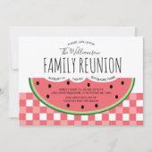 Summer Family Reunion Watermelon Picnic Invitation Einladung (Vorderseite)