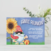 Summer Family Wiedersehen Einladung (Stehend Vorderseite)