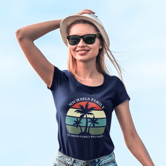 Summer Family Wiedersehen Palm Tree Beach Matching T-Shirt