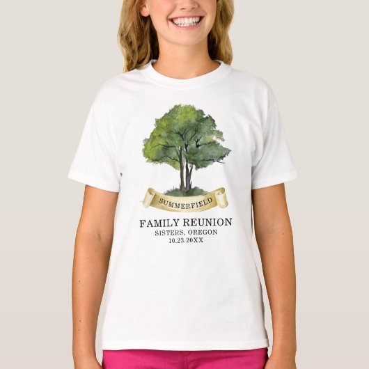 Summer Family Wiedersehen Tree Großtochter Keepake T-Shirt (Vorderseite)