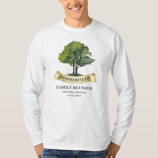Summer Family Wiedersehen Tree Matching Keepake Va T-Shirt (Vorderseite)