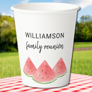 Summer Family Wiedersehen Watermelon Pappbecher