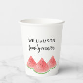 Summer Family Wiedersehen Watermelon Pappbecher (Rückseite)