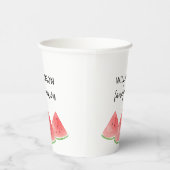 Summer Family Wiedersehen Watermelon Pappbecher (Rechts)