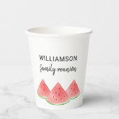 Summer Family Wiedersehen Watermelon Pappbecher (Vorderseite)