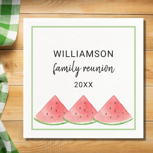 Summer Family Wiedersehen Watermelon Serviette