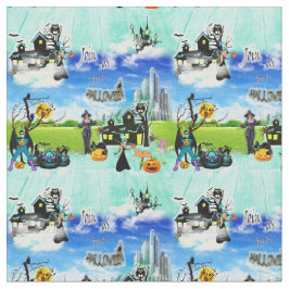 Summer Fantasy Halloween Einladung wiederholen Stoff