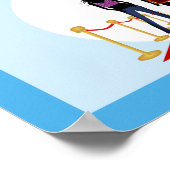 Summer Fashion Show Designer Custom Blue Poster (Ecke)