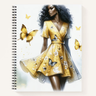 Summer Fashion Spiral Notebook Notizblock