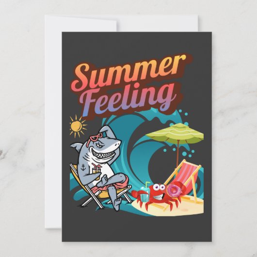 "Summer Feeling" Einladung (Vorderseite)