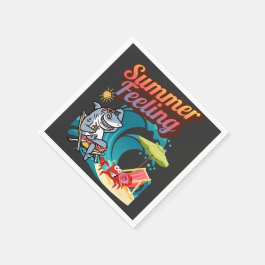 "Summer Feeling" Serviette (Ecke)