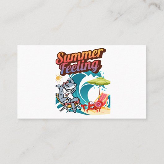 "Summer Feeling"  Visitenkarte (Rückseite)