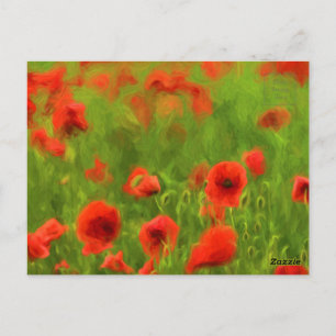 Summer Feelings - wonderful poppy flowers II Postkarte