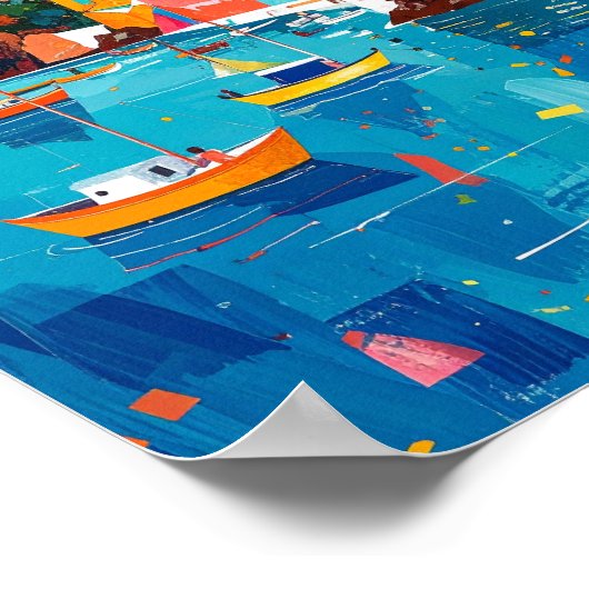 Summer Festival Abstract Poster (Ecke)