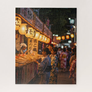 Summer Festival Glow – Japanese Night Market Puzzl Puzzle